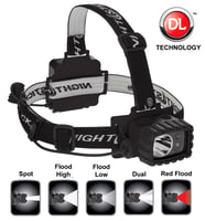 Nightstick NSP4612B Dual Light Multi Function Headlamp 100/90/20/18 Lumens AA 3 Black | 017398803519