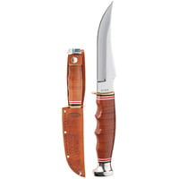 Ka-Bar 1233 Skinner  4.38 Inch Fixed Skinner Plain Polished 5Cr15MoV SS Blade, Brown Leather Handle, Includes Sheath  | NA 