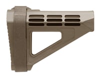 SB Tactical SBM4-02-SB SBM4 Brace Flat Dark Earth Synthetic with 7.20 Inch OAL  Nylon Strap for AR-Platform with Pistol Buffer Tube | 699618782073