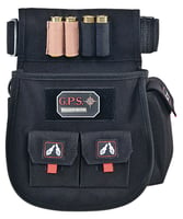 GPS DELUXE SHELL POUCH W/ TWIN POUCHES  WEB BELT BLK | 819763010528