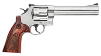 Smith  Wesson 150714 Model 629 Deluxe 44 Rem Mag or 44 SW Spl Stainless Steel 6.50 Inch Barrel  6rd Cylinder, Satin Stainless Steel N-Frame, Textured Wood Grip  | .44 SPECIAL | 022188141566