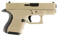 Glock UG2650204 G26 Gen 4 9mm Luger Double 3.42 Inch 101 Black Interchangeable Backstrap/Desert Tan Frame Grip Desert Tan Cerakote Slide | 682146001211