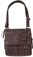 Bulldog Concealed Carry Purse Crossbody Small Choc Brown | 672352010879