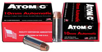 Atomic Ammunition 00457 Pistol Precision Craft 10mmAuto 180gr Bonded Match Hollow Point 20 Per Box/10 Case | 858767004577