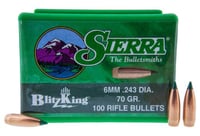 Sierra 1507 BlitzKing  6mm 70gr Spitzer Boat Tail 100/Box | 092763015070