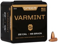 Speer Varmint Soft Point Rifle Bullets .224 cal .224 45 gr JSP 100/ct | 076683010230