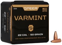 Speer Varmint Soft Point Rifle Bullets .224 cal .224 50 gr SSP 100/ct | 076683010292