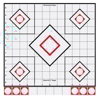 B/C TARGET SHOOTNC 12 Inch WHITE/BLACK SIGHTIN 5 TARGETS | 029057342192