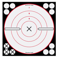 B/C TARGET SHOOTNC 8 Inch WHITE/ BLACK XBULLSEYE 6 TARGETS | 029057348026
