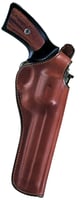 Bianchi 12678 111 Cyclone Belt Holster Size 03 OWB Open Bottom Style made of Leather with Tan Finish, Strongside/Crossdraw  Belt Loop Mount Type fits 4 Inch Barrel SW KFrame for Right Hand | 013527126788