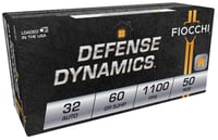 Fiocchi 32APHP Defense Dynamics  32 ACP 60 gr Jacket Hollow Point 50 Per Box/ 20 Case | .32 ACP | 762344001524