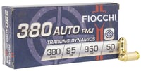 FIOCCHI 380ACP 95GR FMJ 50/1000  | .380 ACP | 762344001852