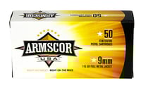 Armscor FAC92N USA  9mmLuger 115gr Full Metal Jacket 50 Per Box/20 Case  | 9x19mm NATO | 812285022529
