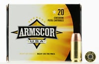 Armscor AC45A10N USA  45ACP 230gr Jacketed Hollow Point 20 Per Box/25 Case  | .45 ACP | 812285021874