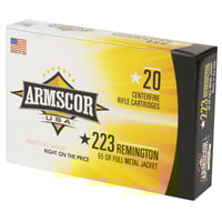 Armscor FAC2231N USA  223Rem 55gr Full Metal Jacket 20 Per Box/50 Case  | .223 REM | 812285020136