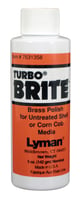 TURBO BRITE CASE POLISH 5 OZ.Turbo Brite Brass Polish 5 oz. bottle Ideal for use as an additive when using untreated Corncob or Nutshell - Also works with treated media to bring brass to a high luster shinehigh luster shine | 011516813589