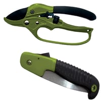 HME HCP2 Hunters Combo Pack 7 Inch Folding Saw Polymer Black with Shears | 830636001139