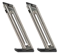 RUGER MAGAZINE 22/45 .22LR 10RD NICKEL 2PK | .22 LR | 736676906468