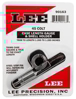 Lee Precision 90163 Case Length Gauge  45 Colt LC Steel Works With Cutter/Lock Stud Includes Shell Holder | 734307901639