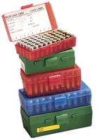 MTM AMMO BOX 9MM LUGER/.380ACP 50ROUNDS FLIP TOP STYLE GREEN | 026057110103