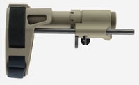 SB Tactical PDW-02-SB AR Brace PDW AR-15 Elasto-Polymer FDE 6.75 Inch-9.375 Inch L | 699618782356