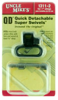 Uncle Mikes 13112 Super Swivel  Quick Detach 115 RGS TriLock Blued 1 Inch Loop for Most Rifles w/Wood Forend | 043699131129