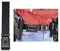 Uncle Mikes 88001 Sidekick Holster Belt made of Nylon with Black Finish  2 Inch Width for 50 Inch Waist | 043699880010