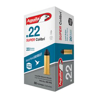 Aguila Super Colibri Rimfire Ammuntion .22 CB 20 gr 590 fps 50/ct | .22 LR | 640420001289