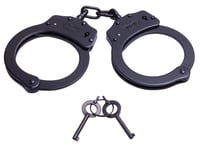Uzi Accessories UZIHCCB Handcuffs Chain Black Stainless Steel Includes 2 Keys | 024718000046