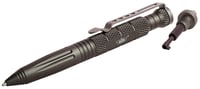 Uzi Accessories UZITACPEN6GM Tactical Pen  Gun Metal Aluminum 6 Inch Features Glass Breaker/Cuff Key | 024718926469