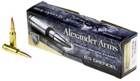 ALEXANDER 6.5 GRENDEL 123GR LAPUA SCENAR 20RD 10BX/CS | 6.5 GRENDEL | 819511020199