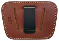 PSP 035 Belt Slide  IWB/OWB Tan Leather Belt Clip/Slide Fits Med/Lg SemiAuto Ambidextrous | 797053100121