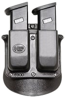 Fobus 6945HP Double Mag Pouch  Black Polymer Paddle Compatible w/ .45Except Glock | 676315001645