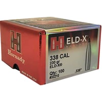 BULLET ELD-X 338 CAL 338 230 GR 100RD/BXELD-X 338 cal .338 Bullets 230 gr - 100 Rounds per box - 1500 rounds per case | 090255332100