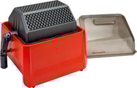ROTARY MEDIA SIFTERRotary Media Sifter Use with corn cob or steel pin tumbling media - Sifter drumlocks into place for easy loading - Clear polycarbonate lid allows user easy monitoring of progressitoring of progress | 090255502077