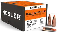Nosler 39526 Ballistic Tip  22 Cal .224 55 gr Spitzer Point/ 100 Per Box  | .22 | 054041395267