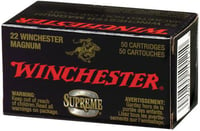 Winchester Supreme Rimfire Ammunition .22 WMR 30 gr JHP 50/box  | .22 WMR | 020892102040