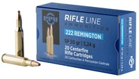 PPU PP222 Standard Rifle  222Rem 50gr Soft Point 20 Per Box/50 Case | 8605003812289