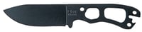 Ka-Bar BK11 Becker Necker 3.25 Inch Fixed Drop Point Plain Black 1095 Cro-Van Blade, Black 1095 Cro-Van Handle, Includes Sheath | 617717200113