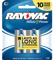 Rayovac 8142F C  1.5V Alkaline 8000 mAh 2 Pack | 012800181766