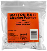 Southern Bloomer 105 Cleaning Patches  7mm Cotton 200 Per Pack | 025641001056 | Southern Bloomer | Cleaning & Storage | Cleaning | Cleaning Cloth Brushes and Patches