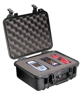 Pelican 1400 Protector Case made of Polypropylene with Black Finish, Foam Padding, Over-Molded Handle, Stainless Steel Hardware  Double Throw Latches 11.81 Inch x 8.87 Inch W x 5.18 Inch D Interior Dimensions  | NA | 019428015602