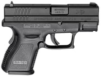 XD Sub-compact, 9mm, 3 Inch Barrel, Fixed Sights,Black, 2 10-rd Mags, CA Compliant  | 9x19mm NATO | XD9801 | 706397168018