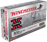 Winchester Super-X Power Point Rifle Ammunition .300 Win Mag 150 gr PSP 3290 fps - 20/box  | .300 WIN MAG | 020892200814