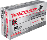 Winchester Super-X Handgun Ammunition .32 ACP 60 gr HP 970 fps 50/box  | .32 ACP | 020892200166