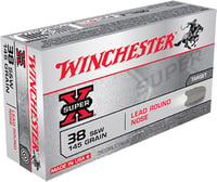 Winchester Super-X Handgun Ammunition .38 SW 145 gr LRN 685 fps 50/box  | .38 SPL | 020892201224