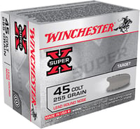Winchester Ammo X45CP2 Super X  45 Colt 255 gr Lead Round Nose 20 Per Box/ 10 Case  | .45 COLT | 020892201705