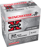 Winchester Ammo 32BL2P Super-X Black Powder Blank 32 Smith  Wesson  50 Bx/100 Cs  | .32 SW | 020892201583