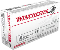 Winchester USA Handgun Ammunition .38 Super P 130 gr FMJ  50/box  | .38 SUPER | 020892201965