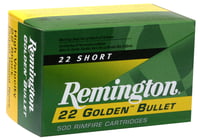 Remington Golden Bullet Rimfire Ammunition .22 LR 36 gr CPHP 50/box | .22 LR | 047700000404